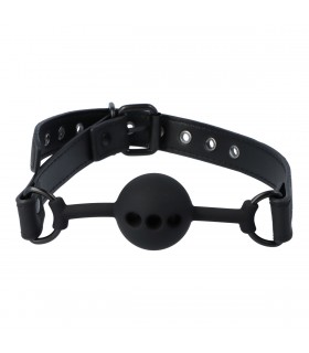 BAVAGLIO IN SILICONE NERO OHRGASMICO