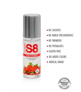 S8 LUBRICANTE BASE AGUA 125 ML FRESA