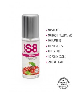 S8 LUBRICANTE BASE AGUA 125 ML CEREZA