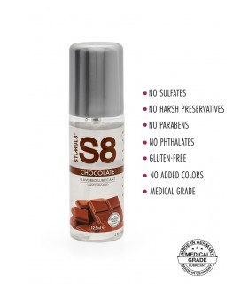 S8 LUBRICANTE BASE AGUA 125 ML CHOCOLATE