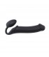 ARNÉS DILDO STRAP-ON  FLEXIBLE SILICONA SUAVE NEGRO XL