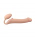 ARNÉS DILDO STRAP-ON FLEXIBLE SILICONA SUAVE NUDE L