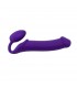 ARNÉS DILDO STRAP-ON FLEXIBLE SILICONA SUAVE VIOLETA XL