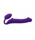 ARNÉS DILDO STRAP-ON FLEXIBLE SILICONA SUAVE VIOLETA L