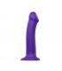 DILDO C/VENTOSA APTO ARNÉS DUAL DENSITY FLEXIBLE VIOLETA L