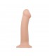 DILDO C/VENTOSA APTO ARNÉS DUAL DENSITY FLEXIBLE L