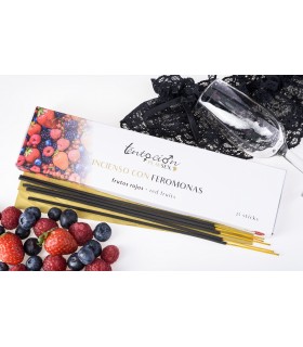 ENCENS PHÉROMONES FRUITS ROUGES COFFRET 25 BÂTONNETS