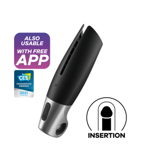 APPLICATION MASTURBATEUR SATISFYER POWER NOIR/ARGENT