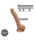 SILEXD DILDO SILICONA MODEL 1 7" CARAMELO