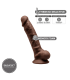 SILEXD SILICONE DILDO MODÈLE 1 7" MARRON