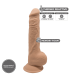 SILEXD SILICONE DILDO MODELLO 3 9'5" CARAMELLO