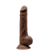 SILEXD SILICONE DILDO MODEL 3 9'5" BROWN