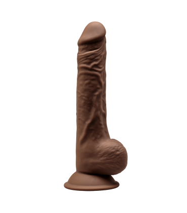 SILEXD SILICONE DILDO MODEL 3 9'5" BROWN