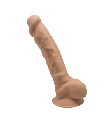 SILEXD DILDO EN SILICONE MODÈLE 1 9" CARAMEL