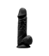 SILEXD SILICONE DILDO MODEL 4 8'5" BLACK