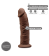 SILEXD SILICONE DILDO MODÈLE 2 7'5" MARRON