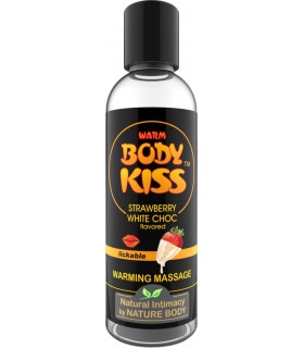 BODY KISS HOT FRAGOLA CON CIOCCOLATO BIANCO 100ML