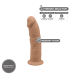 SILEXD SILICONE DILDO MODEL 2 6" CARAMEL