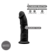 SILEXD SILICONE DILDO MODEL 2 6" BLACK