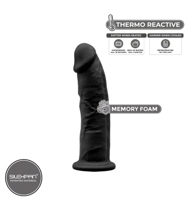 SILEXD SILIKONDILDO MODELL 2 6" SCHWARZ