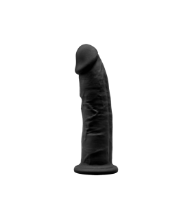 SILEXD SILICONE DILDO MODEL 2 6" BLACK