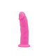 SILEXD DILDO IN SILICONE MODELLO 2 6" ROSA FOSFORESCENTE