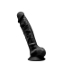 SILEXD SILICONE DILDO MODÈLE 1 8" NOIR