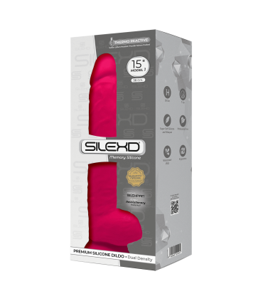 SILEXD DILDO IN SILICONE MODELLO 1 15" ROSA