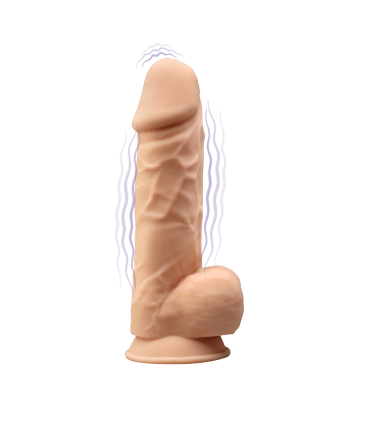 SILEXD USB SILICONE VIBRATOR MODEL 4 8'5" FLESH