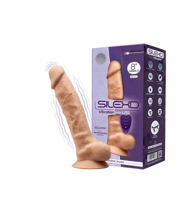 SILEXD USB VIBRATORE IN SILICONE MODELLO 1 8" FLESH + CONTROLLO LRS