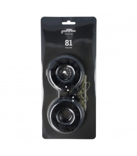 Nº 81 FURRY CUFFS BLACK