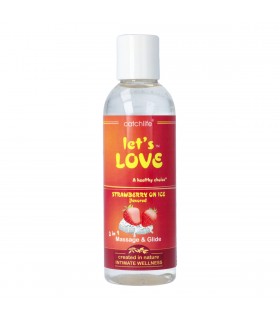 LET'S LOVE MASSAGE GLIDE ERDBEEREIS 100ML