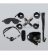 8 PIECES BONDAGE KIT -NEGRO