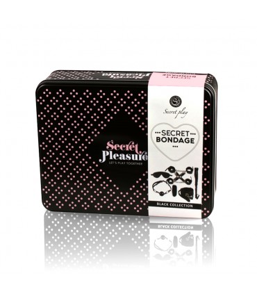 KIT DE BONDAGE 8 PIÈCES - NOIR