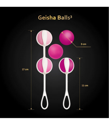 BOULES CHINOISES 3 BOULES DE GEISHA ROSE