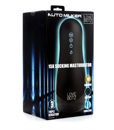 MASTURBADOR THE MILKER SUPREME 15X VIBRACIÓN Y SUCCIÓN