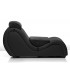 POSTURAS SOFA COUCH CHAISE LOUNGE BLACK