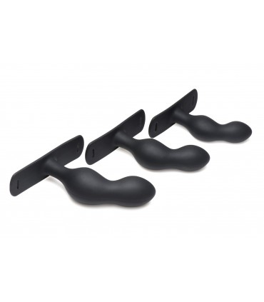 SILICONE PROSTATE PLUG W/ HARNESS