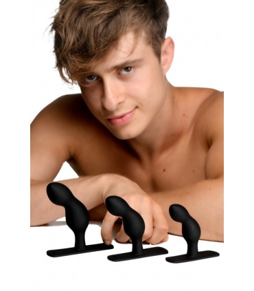 SILICONE PROSTATE PLUG W/ HARNESS