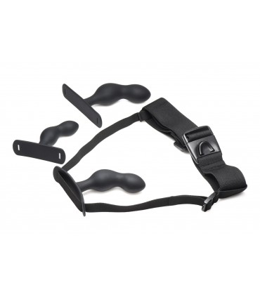 SILICONE PROSTATE PLUG W/ HARNESS