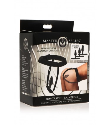 SET 3 PLUGS SILICONA C/ ARNÉS