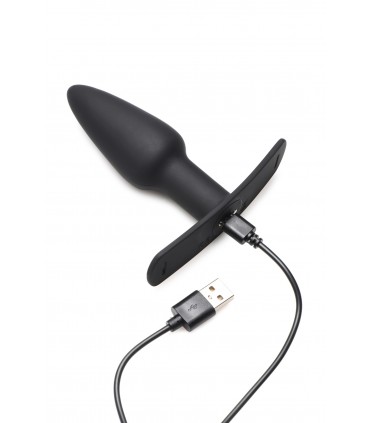 SPINA DEL VIBRATORE CON CONTROLLO IN SILICONE E CON CABLAGGIO