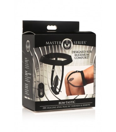 PLUG VIBRADOR C/ MANDO SILICONA Y C/ ARNÉS