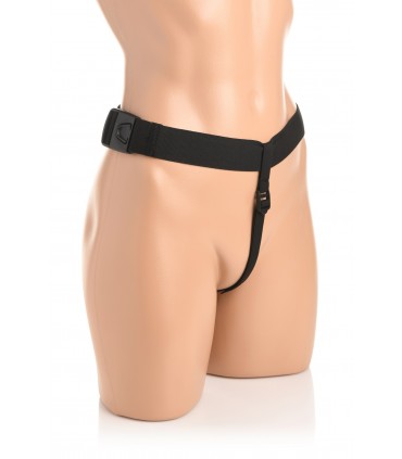 VIBRATING PROSTATE PLUG W/ SILICONE CONTROL AND W/ HARNESS