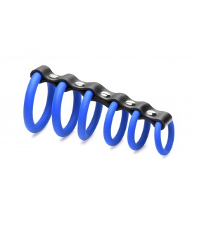 ANELLI X 6 PENE BLU CASTITÀ