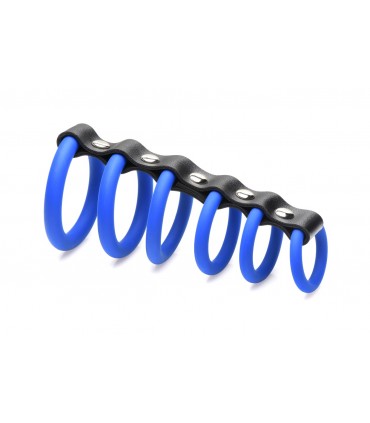 ANILLOS X 6 CASTIDAD PENE AZUL