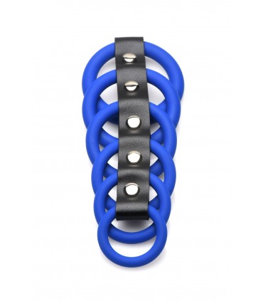 ANNEAUX X 6 BLEU PÉNIS CHASTETÉ