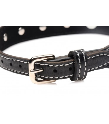 ROTE STEINE CHOKER-HALSKETTE MIT RING