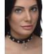 CHOKER-HALSKETTE MIT RING AUS KLAREN STEINEN