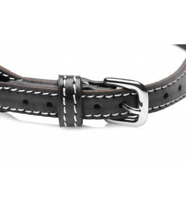 CHOKER-HALSKETTE MIT RING AUS KLAREN STEINEN